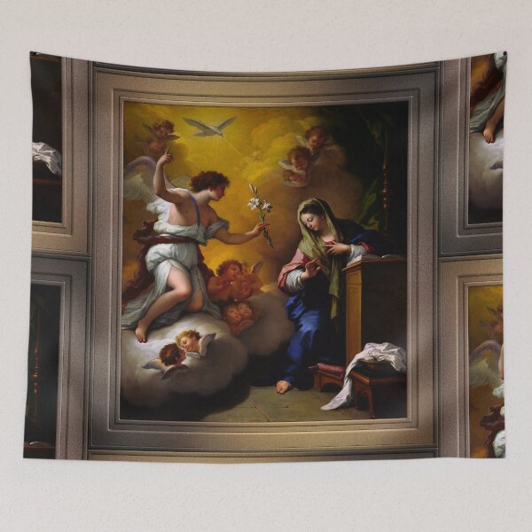 Item preview, The Annunciation c1712 by Paolo de Matteis Remastered Xzendor7 Classical Art Old Masters Reproductions designed and sold by Xzendor7 Digital Art Creations.