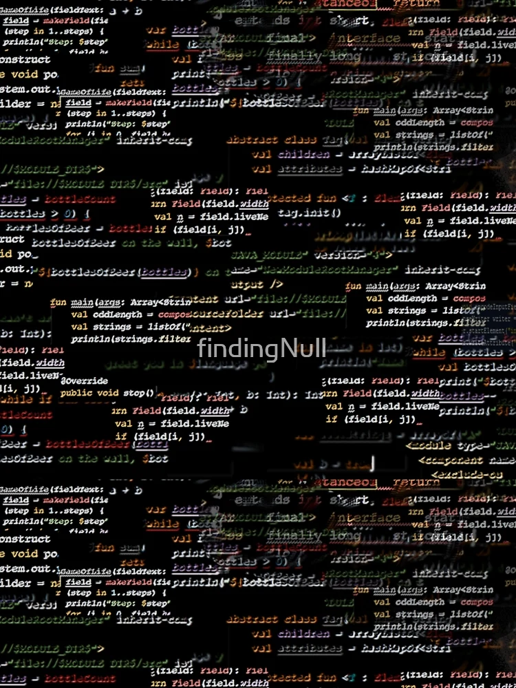 Aperçu 5 sur 5. Robe trapèze avec l'œuvre Code6 créée et vendue par findingNull.