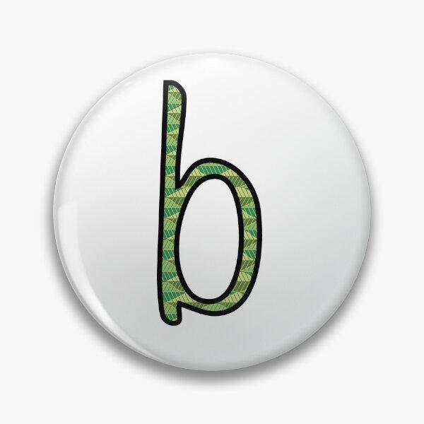 Item preview, Green Leaves Lowercase Letter b designed and sold by UrsulaFashion.