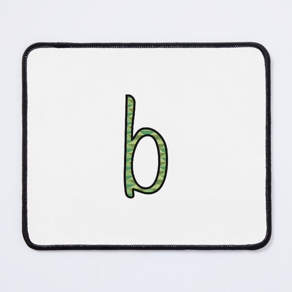 Item preview, Green Leaves Lowercase Letter b designed and sold by UrsulaFashion.