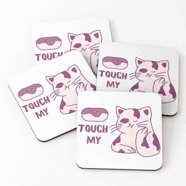 Item preview, Donut touch my cat pink designed and sold by CameleonDesign.