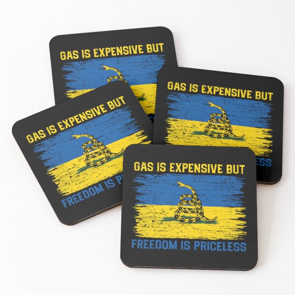 Item preview, Gas Is Expensive Freedom Is Priceless Ukrainian Flag Snake Flag designed and sold by RosannaArt.