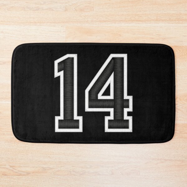 Item preview, 14 Black Jersey Sports Number fourteen Football 14 designed and sold by elhefe.