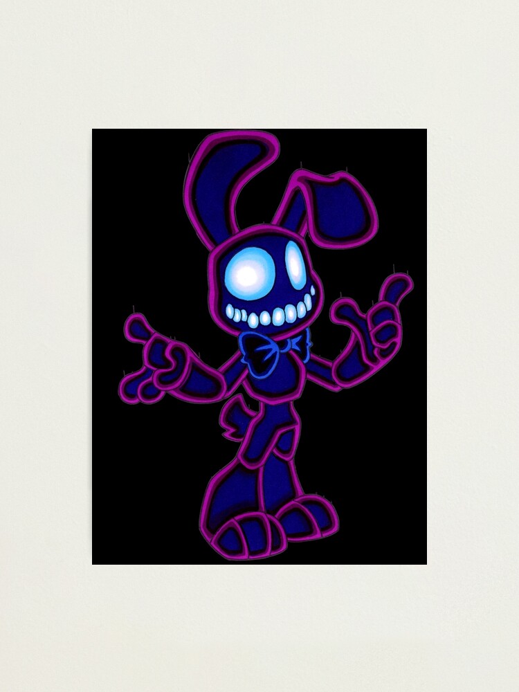 plush Bonnie Five nights at freddy's Photographic Print by NekoSkeleton