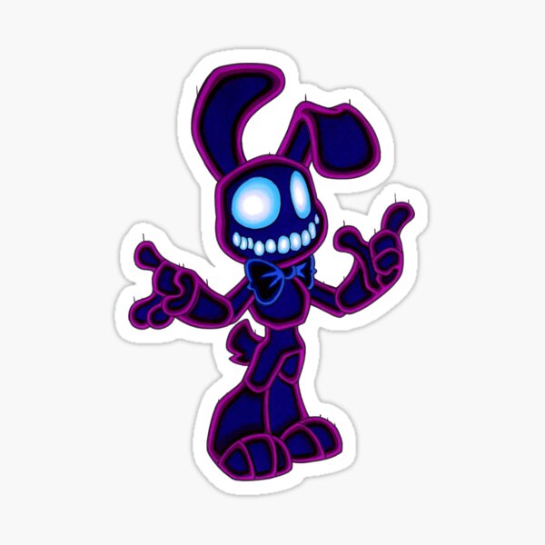 Five nights at Freddy Chibi Shadow Bonnie and Freddy Art Print