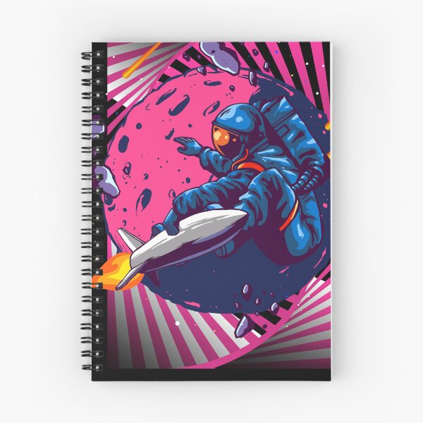Artikelvorschau, psychedelischer astronaut, der rakete surft entworfen und verkauft von Raul Lopez Pomares.