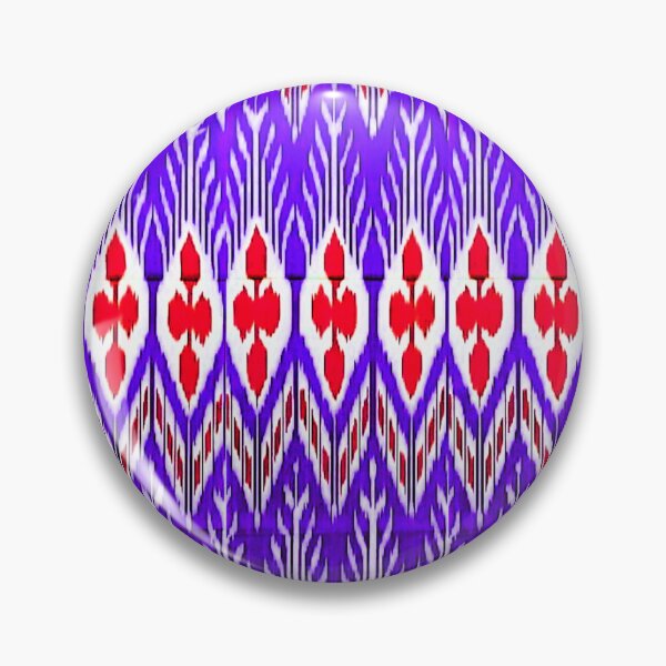 Item preview, Beautiful flower Uzbek ikat patterns designed and sold by LeFabriqueOuz.