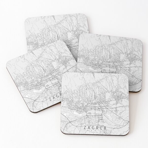 Item preview, Zagreb City Map of Croatia - Light designed and sold by deMAP.