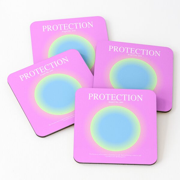 Item preview, Gradient Angel Numbers: Angel Number 444 - Protection (Magenta & Cyan) designed and sold by good-energy.