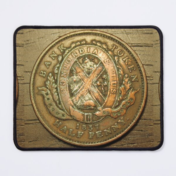 Item preview, 1837 Bank Token Half Penny designed and sold by coinsxcrochet.