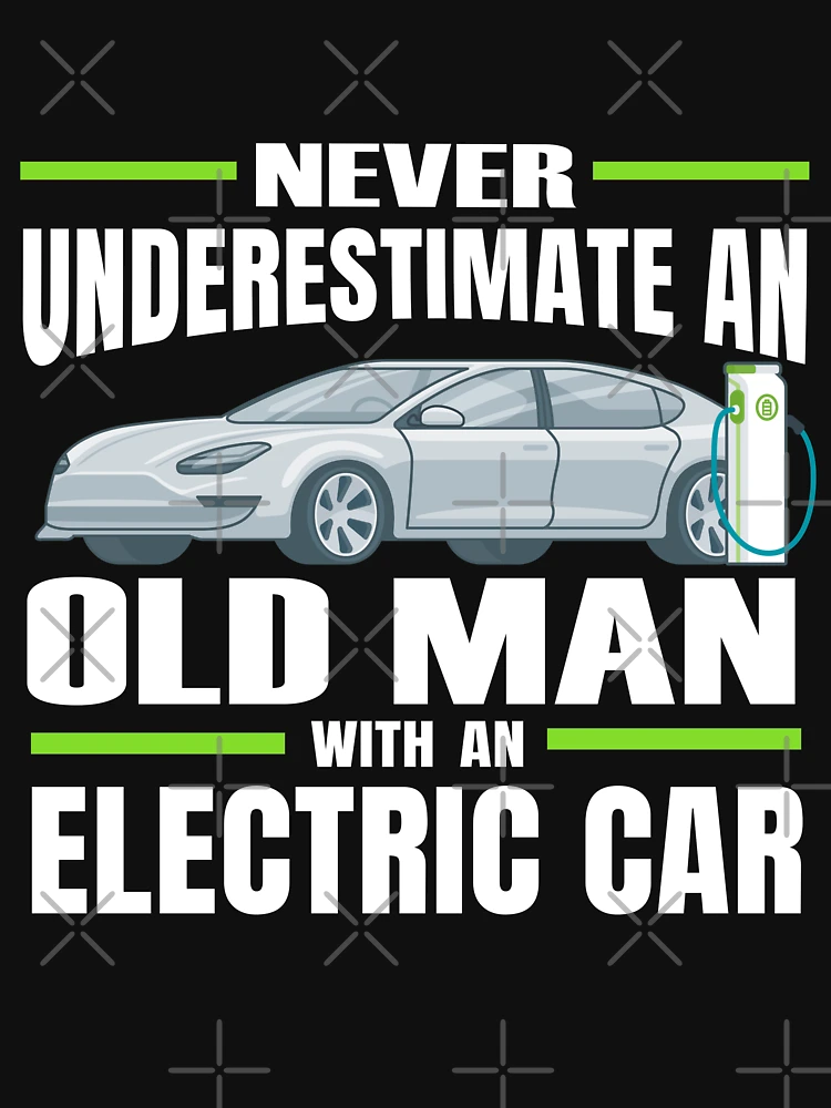 Do Not Underestimate The Old Man With A Tesla' Travel Mug