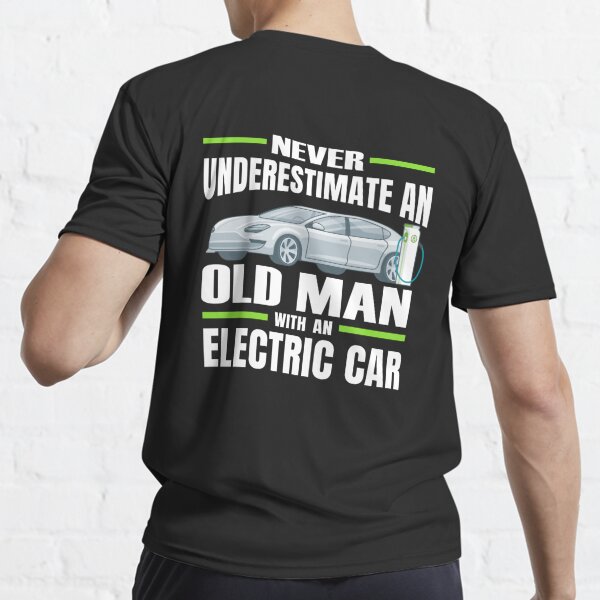 Never Underestimate an Old Man with an Electric Car Coffee Mug for Sale by  autoaddict