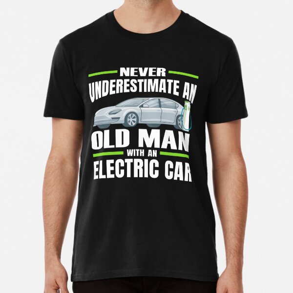 Never Underestimate an Old Man with an Electric Car Coffee Mug for Sale by  autoaddict