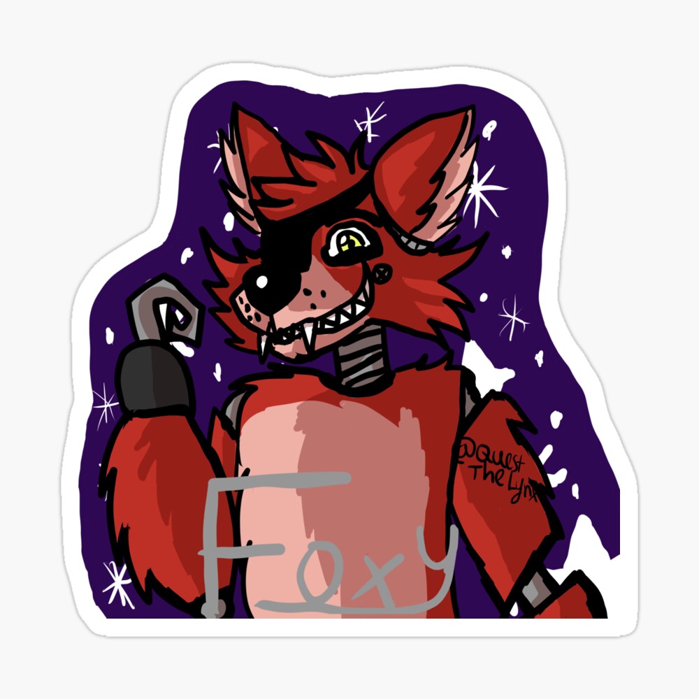 Foxy The Pirate Fox (FNaF Movie) Sticker for Sale by chickoless