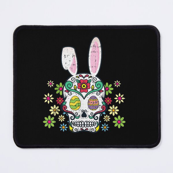Item preview, Sugar Skull Happy Easter Bunny Ears Cute designed and sold by RachelCine.