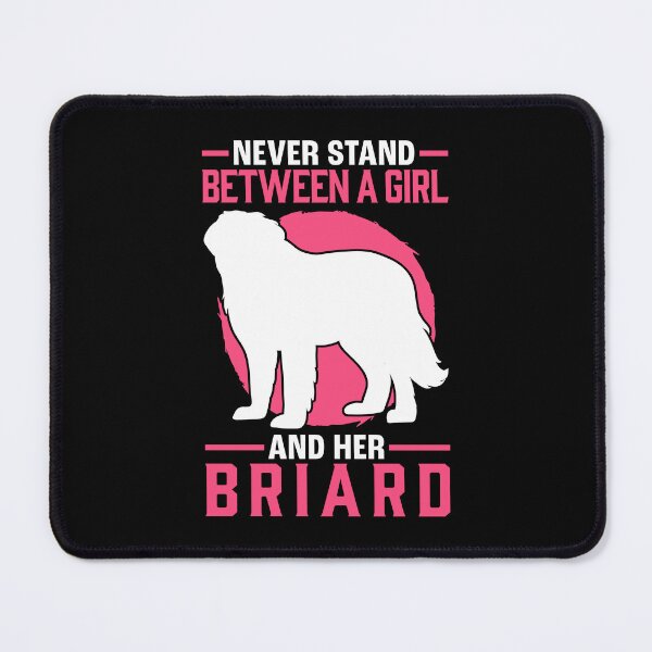 Item preview, Girl with Briard Gift Berger de Brie designed and sold by madgrfx.