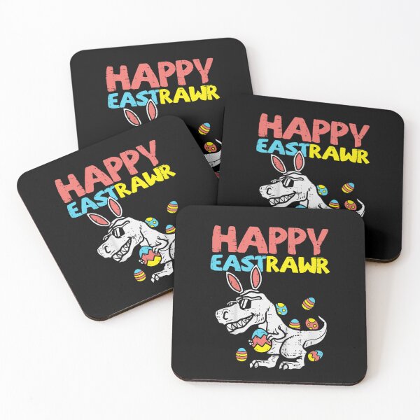 Item preview, Kids Happy Eastrawr T Rex Dinosaur Easter Bunny Egg Boys Kids designed and sold by RachelCine.