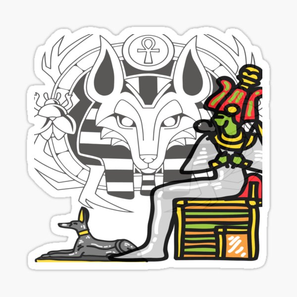 Vista previa del artículo con la obra «Osiris», diseñado y vendido por FunZoo.