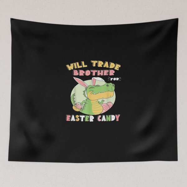 Item preview, Will Trade Brother for Easter Candy Dinosaur t rex Bunny designed and sold by RachelCine.