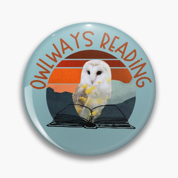 Item preview, Owlways Reading, Retro Owl with Books is Gift for Book lover and Birthdays, Winterowl designed and sold by DiensDesign.