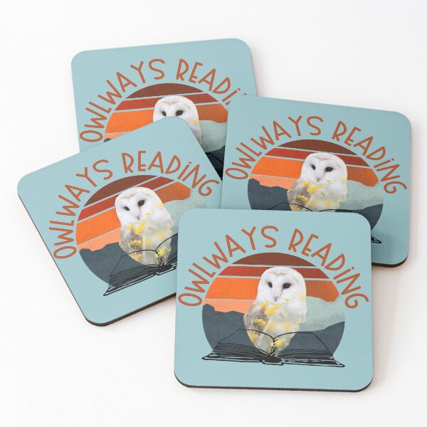 Item preview, Owlways Reading, Retro Owl with Books is Gift for Book lover and Birthdays, Winterowl designed and sold by DiensDesign.