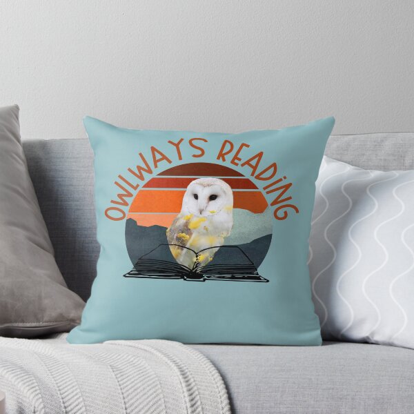 Item preview, Owlways Reading, Retro Owl with Books is Gift for Book lover and Birthdays, Winterowl designed and sold by DiensDesign.
