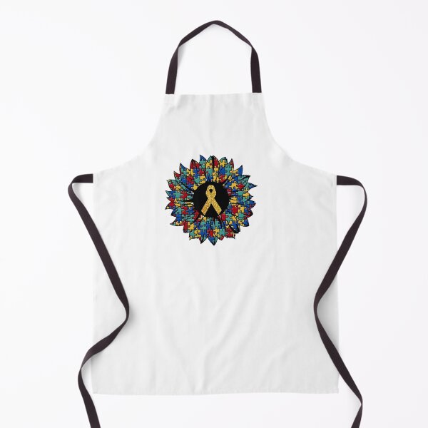 Item preview, Autism Sunflower with gold glitter ribbon. World Autism Awareness Day , April 2 designed and sold by SpringPetals.