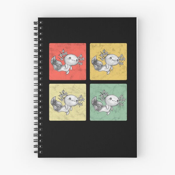 Item preview, Axolotl vintage aquaristic amphibian axolotl designed and sold by madgrfx.
