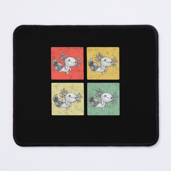 Item preview, Axolotl vintage aquaristic amphibian axolotl designed and sold by madgrfx.