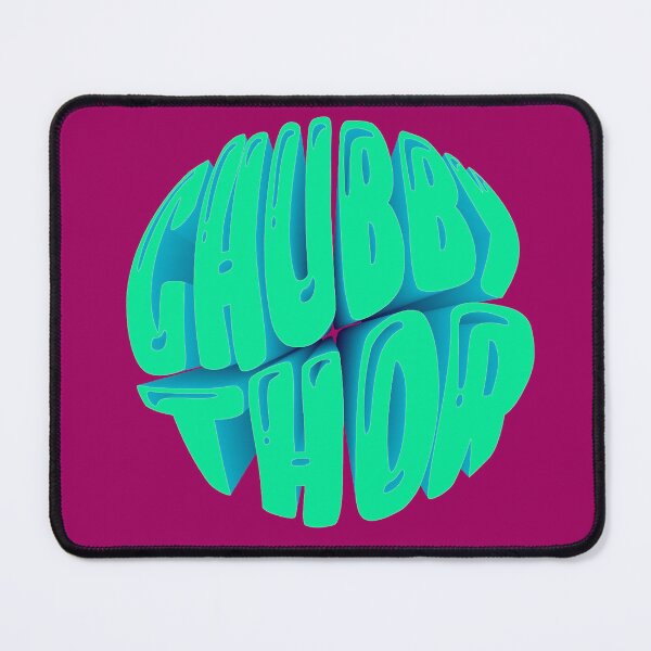 Item preview, Chubby - Wonky Logo  Teal/magenta  designed and sold by Nerd-Herd-Team.