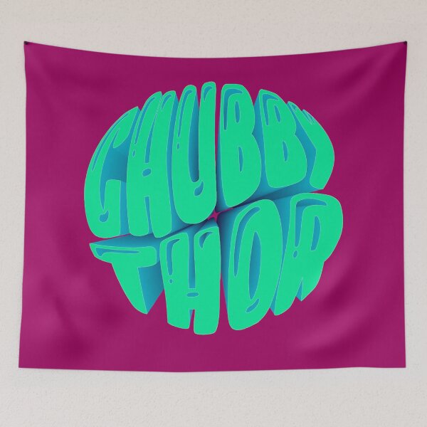 Item preview, Chubby - Wonky Logo  Teal/magenta  designed and sold by Nerd-Herd-Team.