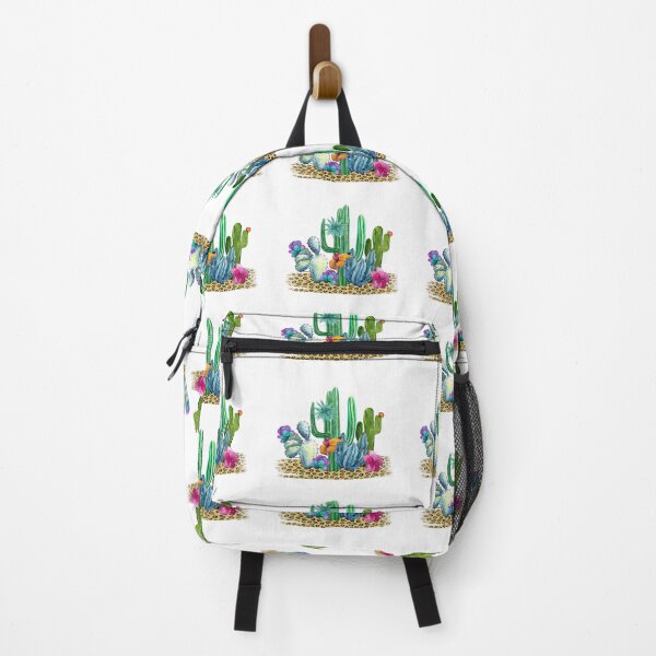 Item preview, Watercolor Hike Leopard Colorful Trees Flowers Plants Cactus Gift Desert Souvenir designed and sold by FazCreations.
