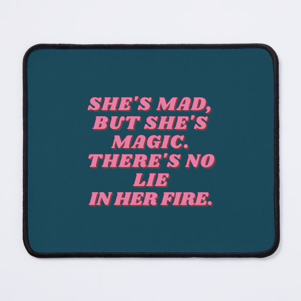 Item preview, She's mad, but she's magic, Charles Bukowski, Feminist, Quote designed and sold by Magic Love Art Print.