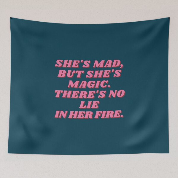 Item preview, She's mad, but she's magic, Charles Bukowski, Feminist, Quote designed and sold by Magic Love Art Print.