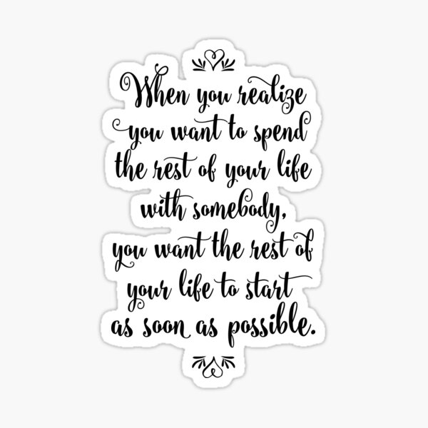 When Harry Met Sally - The Rest of Your Life Sticker