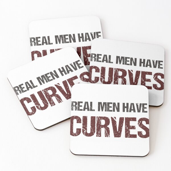 Item preview, Real Men Have Curves Funny Fat Guy designed and sold by IsacKshlerin.