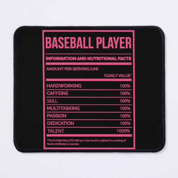 Item preview, Baseball Player Funny Baseball Nutrition Label For Women Sticker designed and sold by jacksrome6.