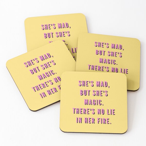 Item preview, She's mad, but she's magic, Charles Bukowski, Feminist, Quote designed and sold by Magic Love Art Print.