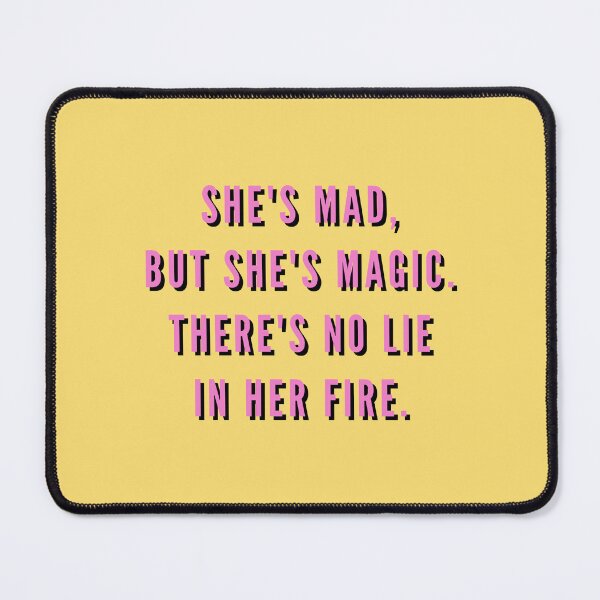 Item preview, She's mad, but she's magic, Charles Bukowski, Feminist, Quote designed and sold by Magic Love Art Print.