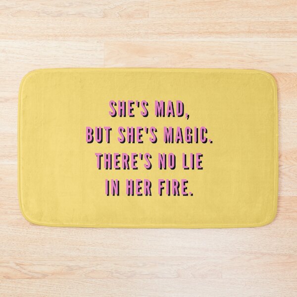 Item preview, She's mad, but she's magic, Charles Bukowski, Feminist, Quote designed and sold by Magic Love Art Print.