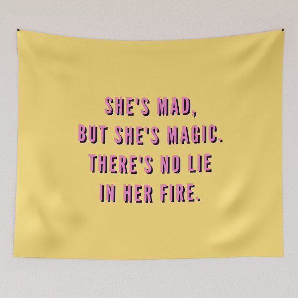 Item preview, She's mad, but she's magic, Charles Bukowski, Feminist, Quote designed and sold by Magic Love Art Print.