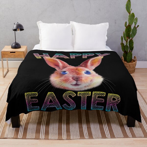 Item preview, Happy Easter Bunny Smiling Face designed and sold by abowlofsoda.