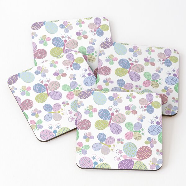 Item preview, Pastel Colors Easter Butterflies Pattern designed and sold by dass-art.