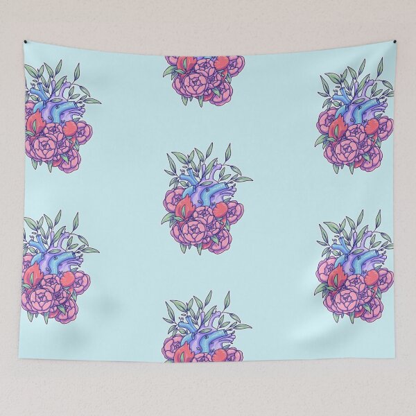Item preview, Creepy Cute Peony Heart designed and sold by ShopAshii.