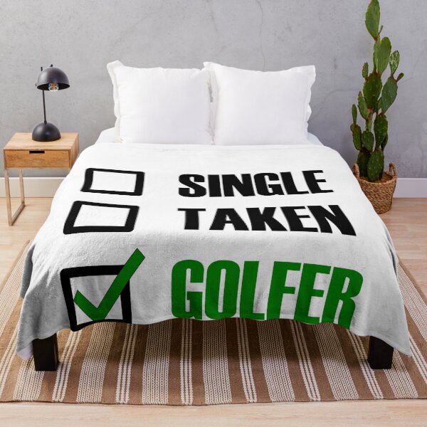Item preview, Funny Essentials: Single Taken Golfer Green tick check box - Sleek typography black outline design designed and sold by Deegital18.