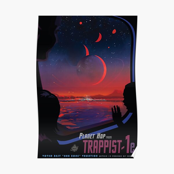 Trappist 1 -- Space Travel Poster Poster