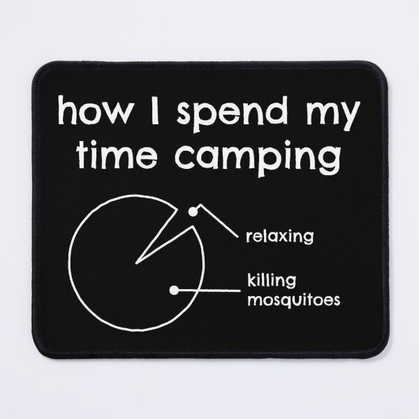 Item preview, Funny Camping Mosquito Pie Chart designed and sold by Huhnerdieb Apparel.