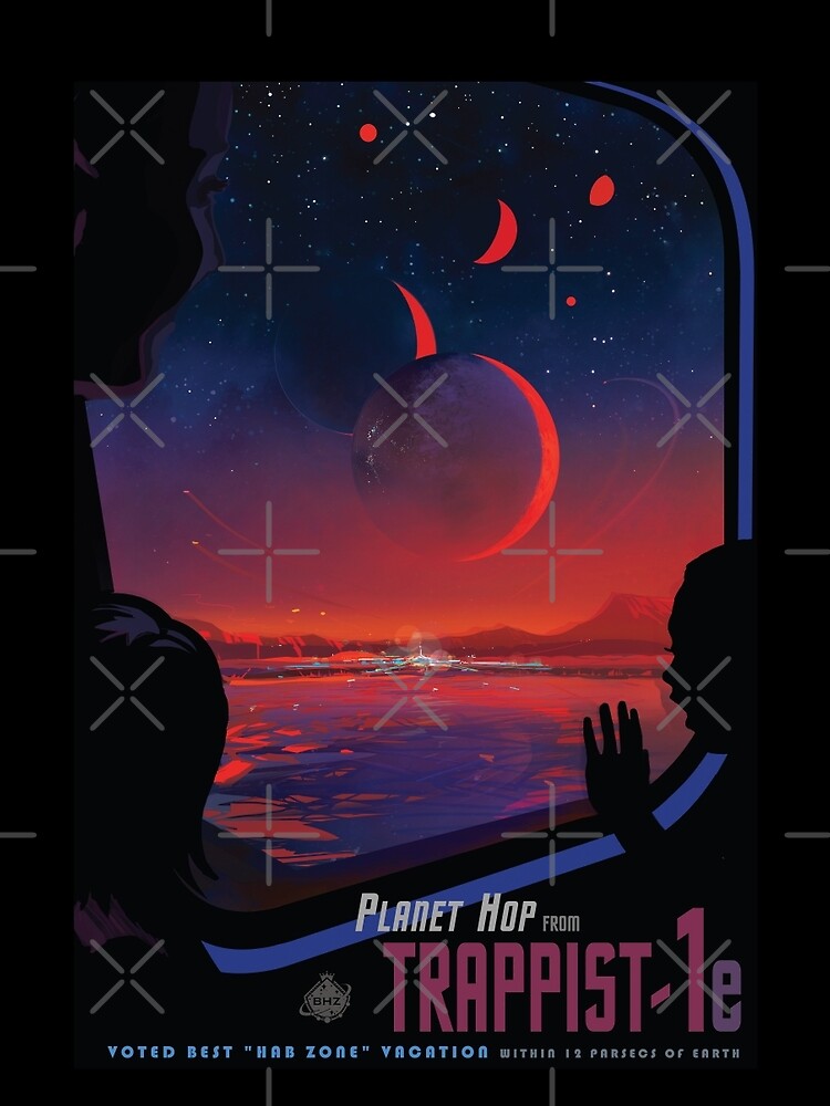 Trappist 1 -- Space Travel Poster by whitneykayc