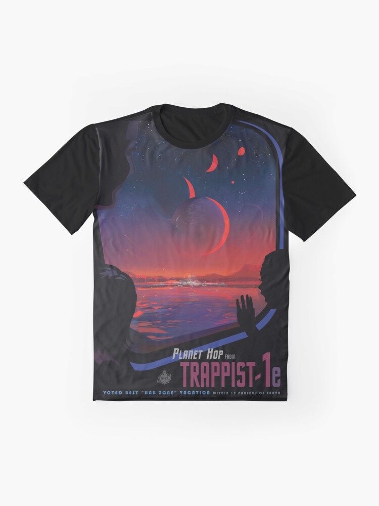 Alternate view of Trappist 1 -- Space Travel Poster Graphic T-Shirt