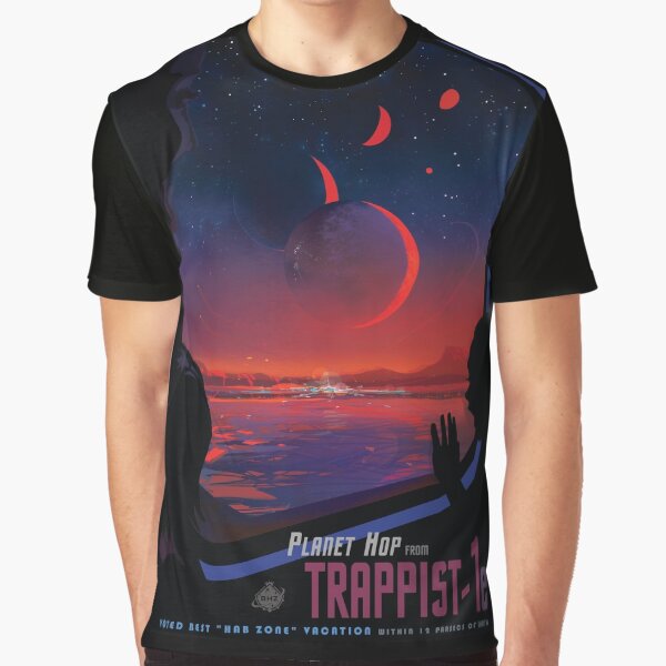 Trappist 1 -- Space Travel Poster Graphic T-Shirt